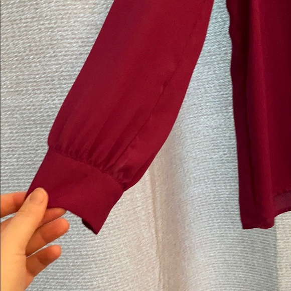 J Crew deep pink tunic blouse in M EUC - Picture 2 of 6